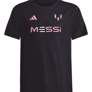 Adidas Kids Black Messi T-Shirt